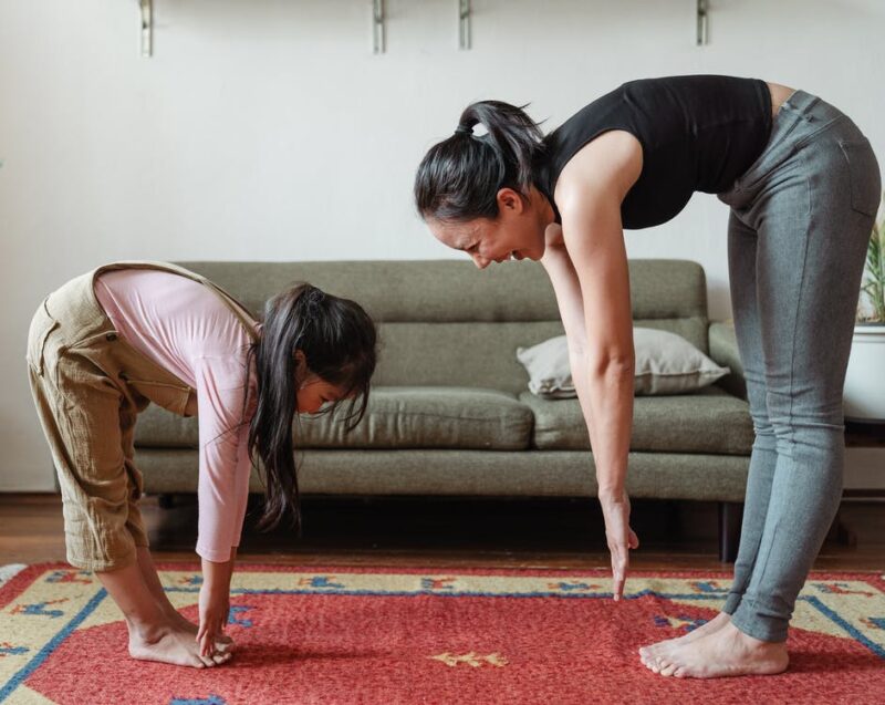 women and child fitness